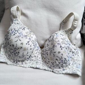 42C Jessica Simpson Off White Floral Lace Bra Contour Underwire 1685 WL